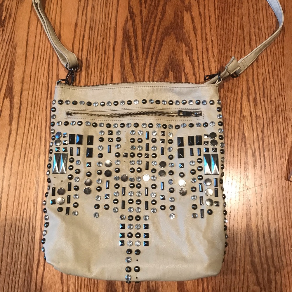 Crossbody studded purse